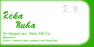 reka muha business card